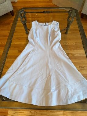 White House Black Market Light Blue Sleeveless Midi Dress
